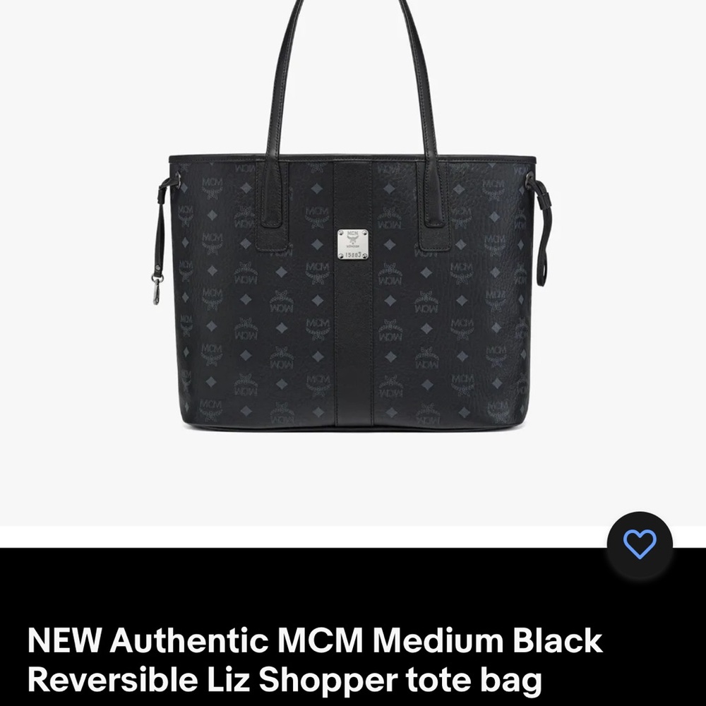 Mcm Reversible Liz shopper in Visetos with pouch included